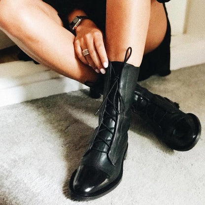 Isabella™ - Elegantes Botines de Tacón en Piel Vegana
