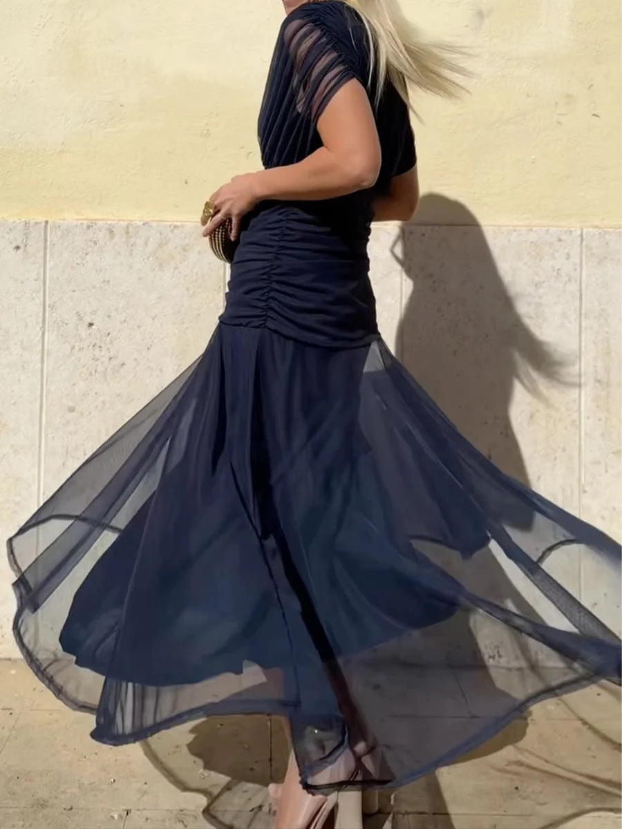 VIVIAN | VESTIDO LARGO CON ESCOTE EN V