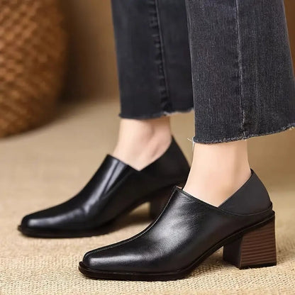 Aniceta - Elegantes Tacones de Cuero