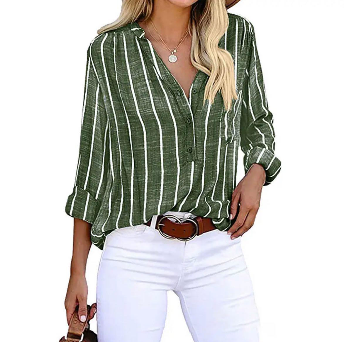 BLUSA ELEGANTE A RAYAS AGATHE I