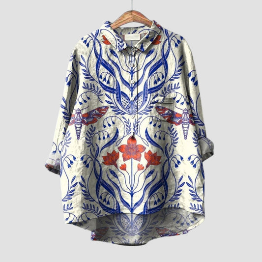 Thariel™ | 2025 – Blusa de Estampado Ornamental