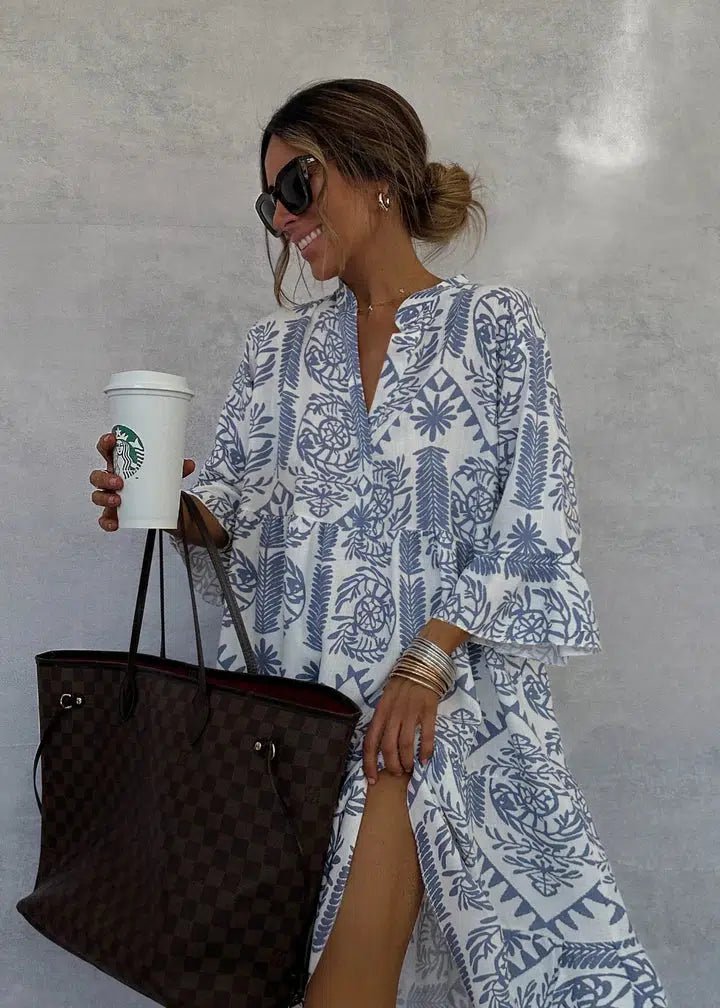 Anjie | Vestido Túnica Boho Relajado
