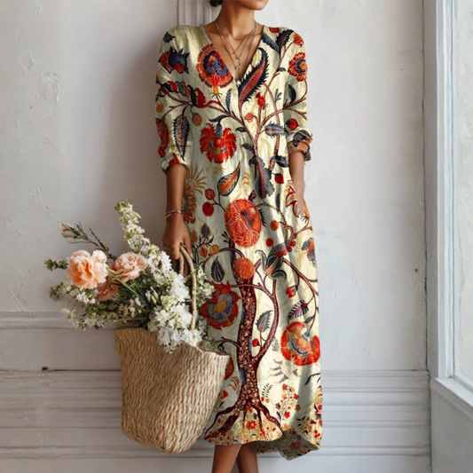 Kendra™ - Vestido Bohemio de Flores
