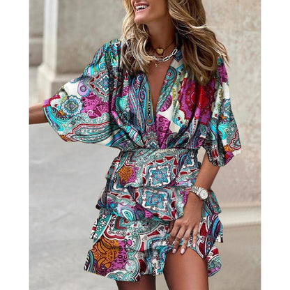 Vestido Midi Floral - Elegancia Atemporal