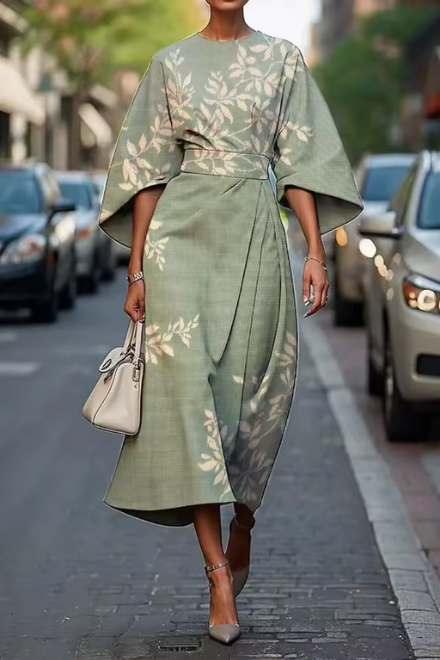 Celeste - Vestido Midi Floral Elegante