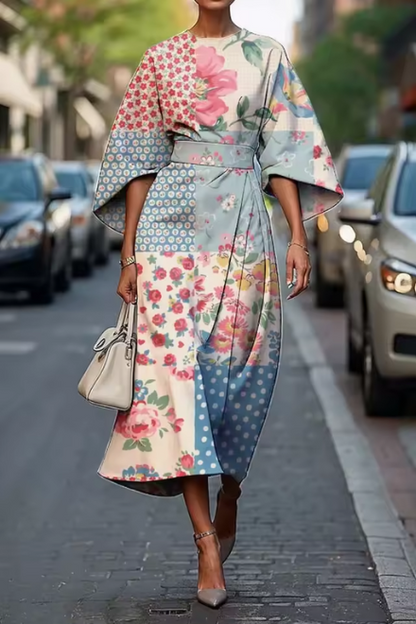 Celeste - Vestido Midi Floral Elegante
