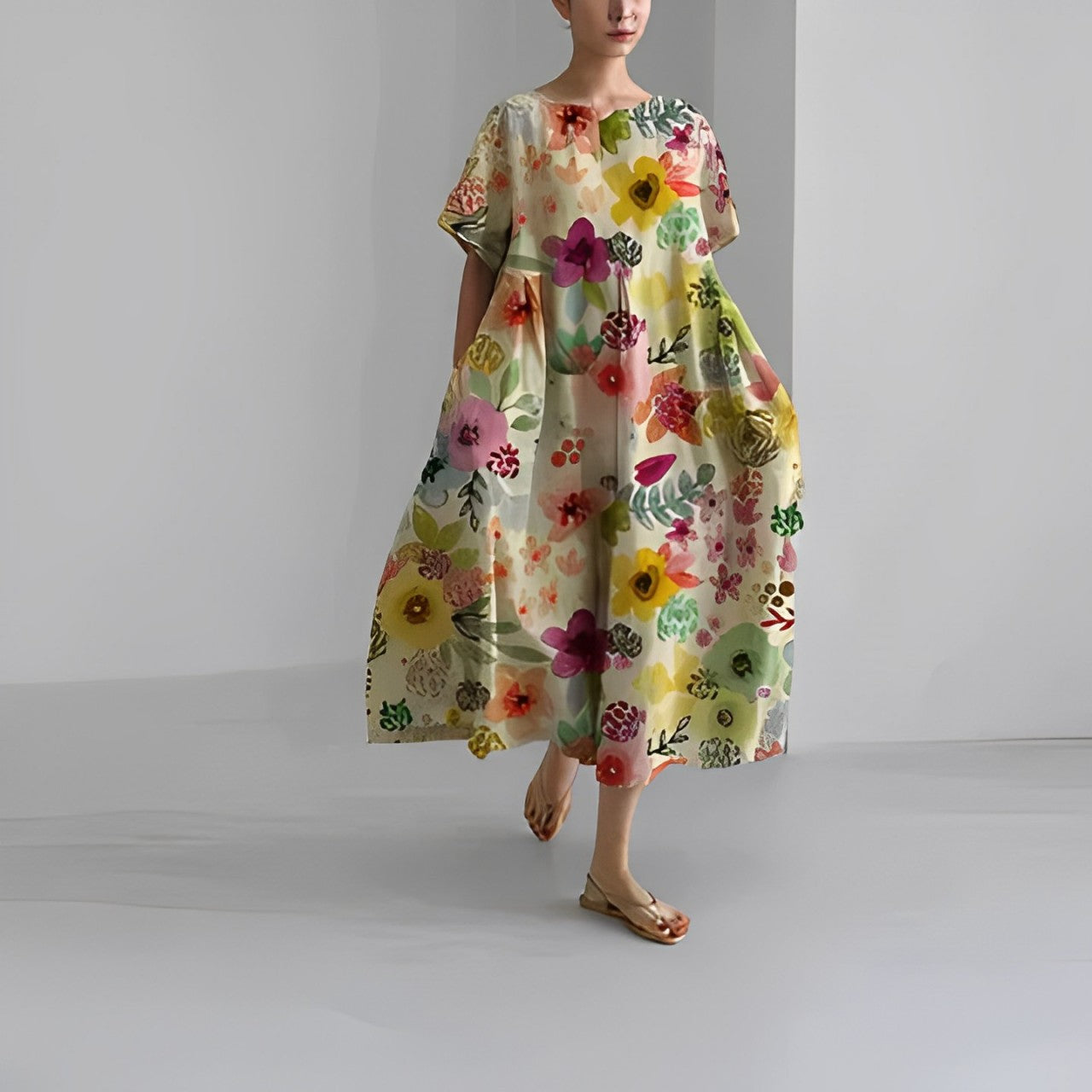 Adelia - Vestido Floral Bohemio