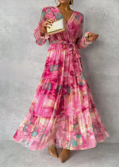 Martha | Vestido Cruzado con Patrón Floral