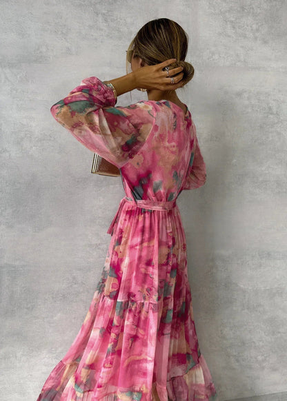 Meli | vestido envolvente con estampado floral