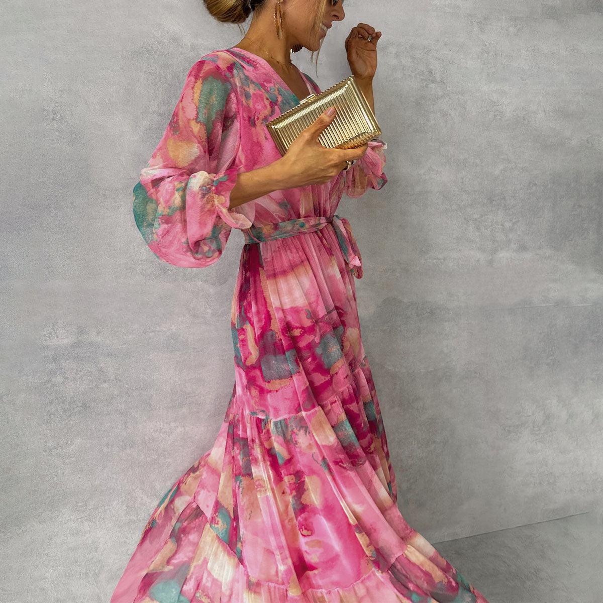 Martha | Vestido Envolvente con Patrón Floral