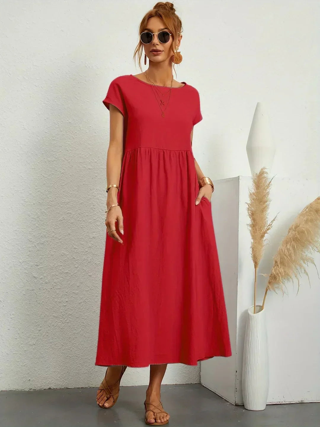 Gabrielle™ | Vestido Midi Fluido Elegante y Atemporal