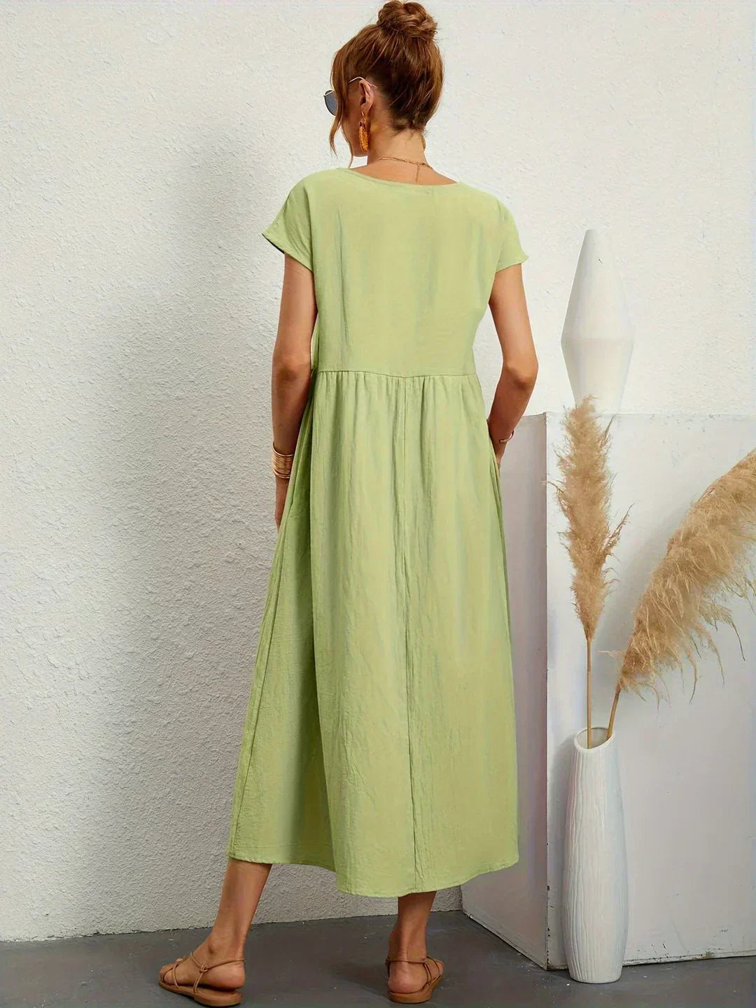 Ursina™ | Vestido Midi Fluido.