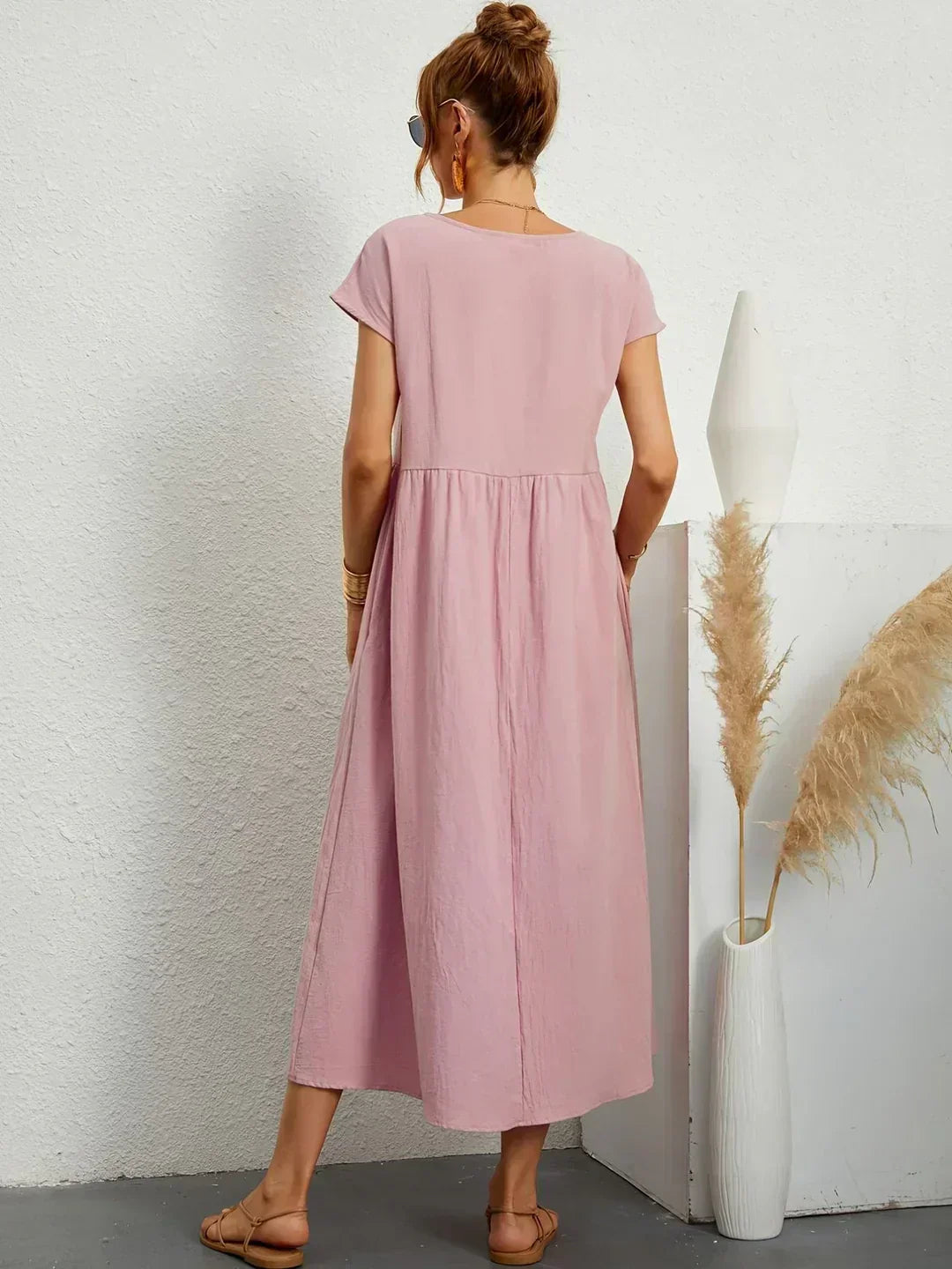 Ursina™ | Vestido Midi Fluido.