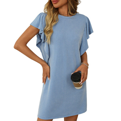 Ursula – Vestido de Corte con Mangas Volantes