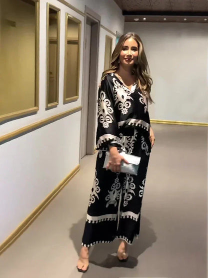 MILANI – CONJUNTO DE PANTALONES CON ESTAMPADO IRREGULAR