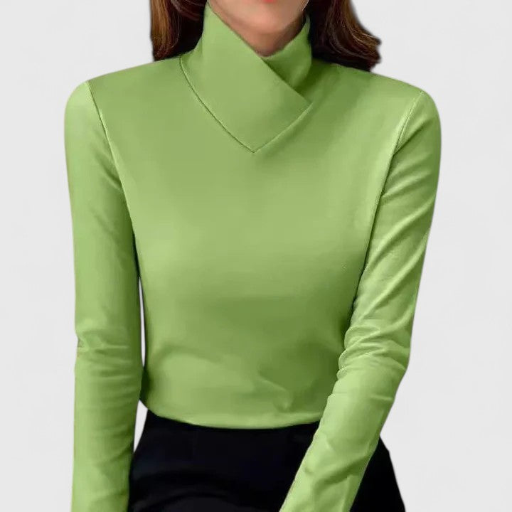 Yulienne | Suéter Elegante de Cuello Alto