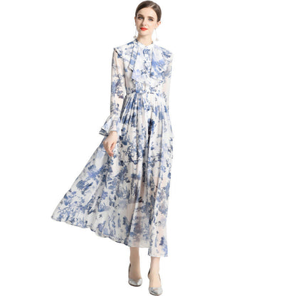 Gabby | Vestido Elegante de Estampado de Tinta