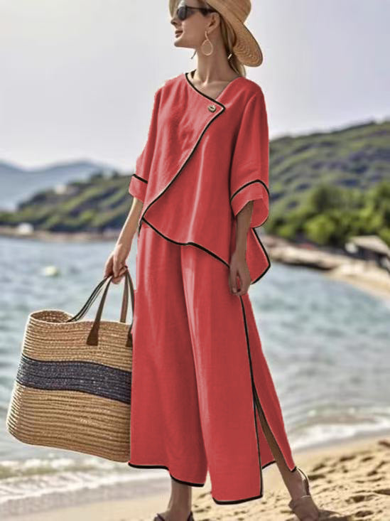 Conjunto boho en lino chic