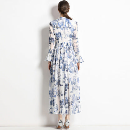 Gabby | Vestido Elegante de Estampado de Tinta