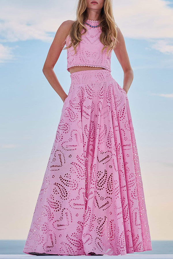 Linda | Vestido de Ojal Flowy para Mujeres