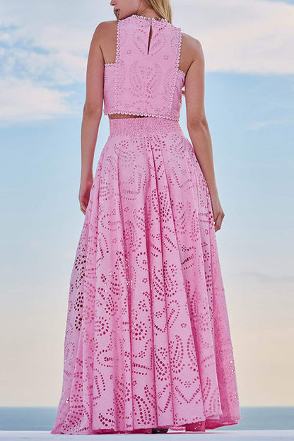 Linda | Vestido de Ojal Flowy para Mujeres