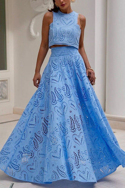Linda | Vestido de Ojal Flowy para Mujeres