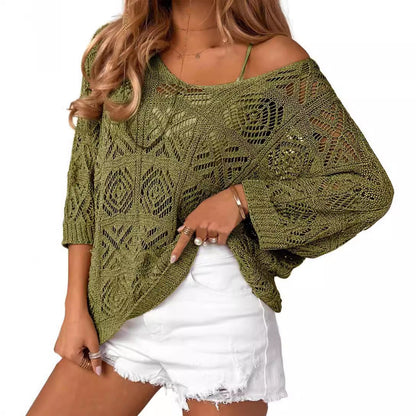 Gabrielle – Suéter de Crochet