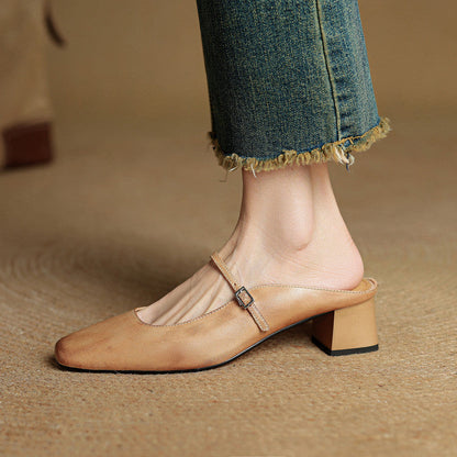 Alicia – Mules de Piel Natural
