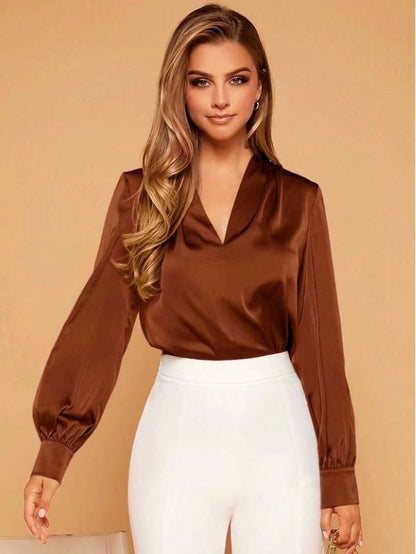 BLUSA EN SÁTEN CASUAL EMILIE I