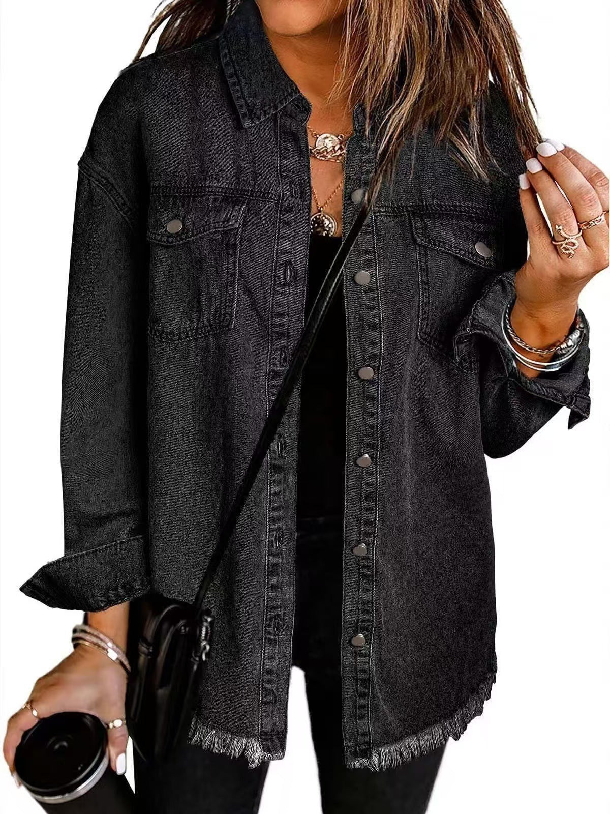 Giselle - Chaqueta de Denim Atemporal con Estilo Clásico