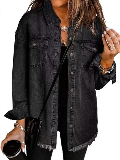 Giselle - Chaqueta de Denim Atemporal con Estilo Clásico