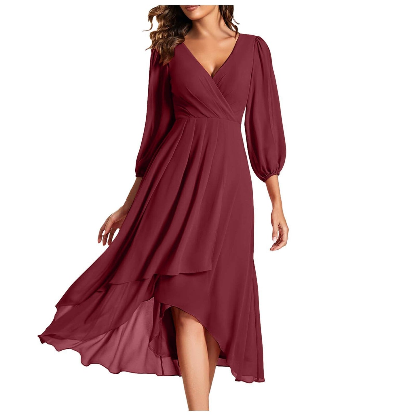 Linda – Vestido Elegante con Escote en V