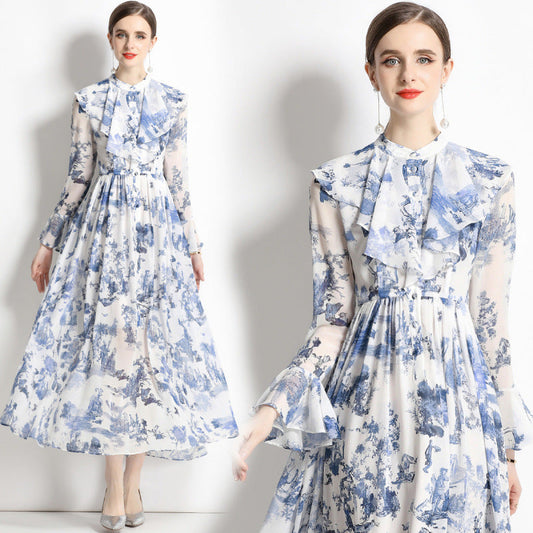 Gabby | Vestido Elegante con Estampado de Tinta