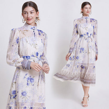 Sarah | Vestido Elegante de Chifón Floral