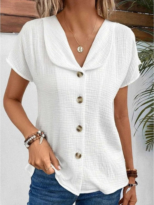 Ellen | Top con cuello y botones