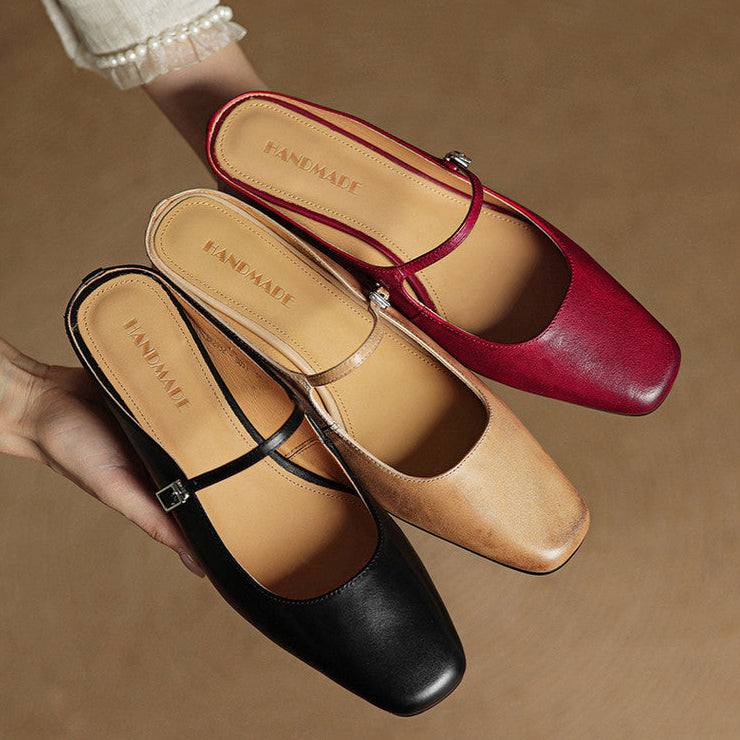 Alicia – Mules de Piel Natural