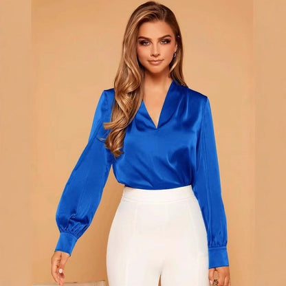 BLUSA EN SÁTEN CASUAL EMILIE I