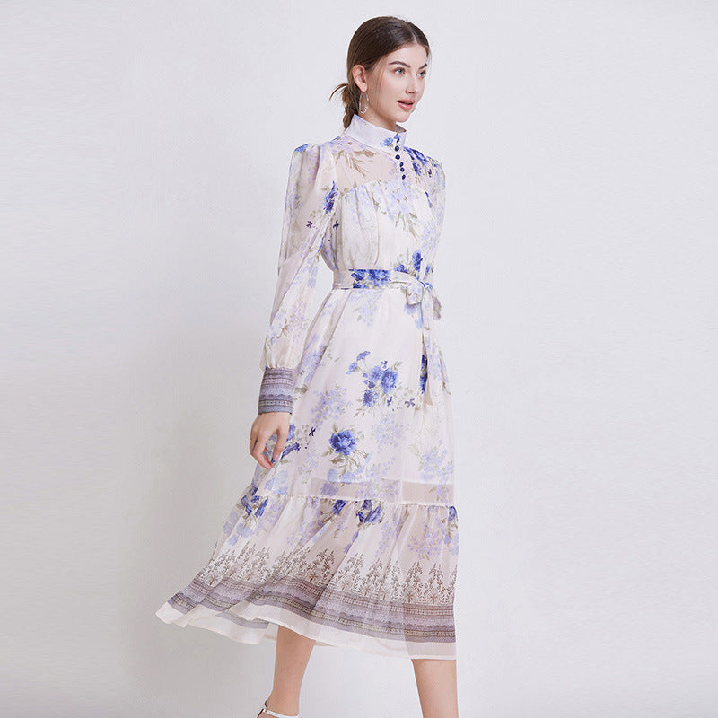 Sarah | Vestido Elegante de Chifón Floral