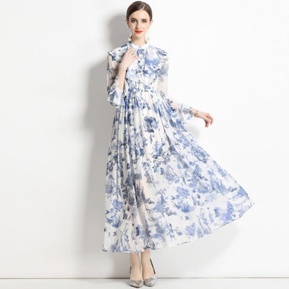 Gabby | Vestido Elegante con Estampado de Tinta