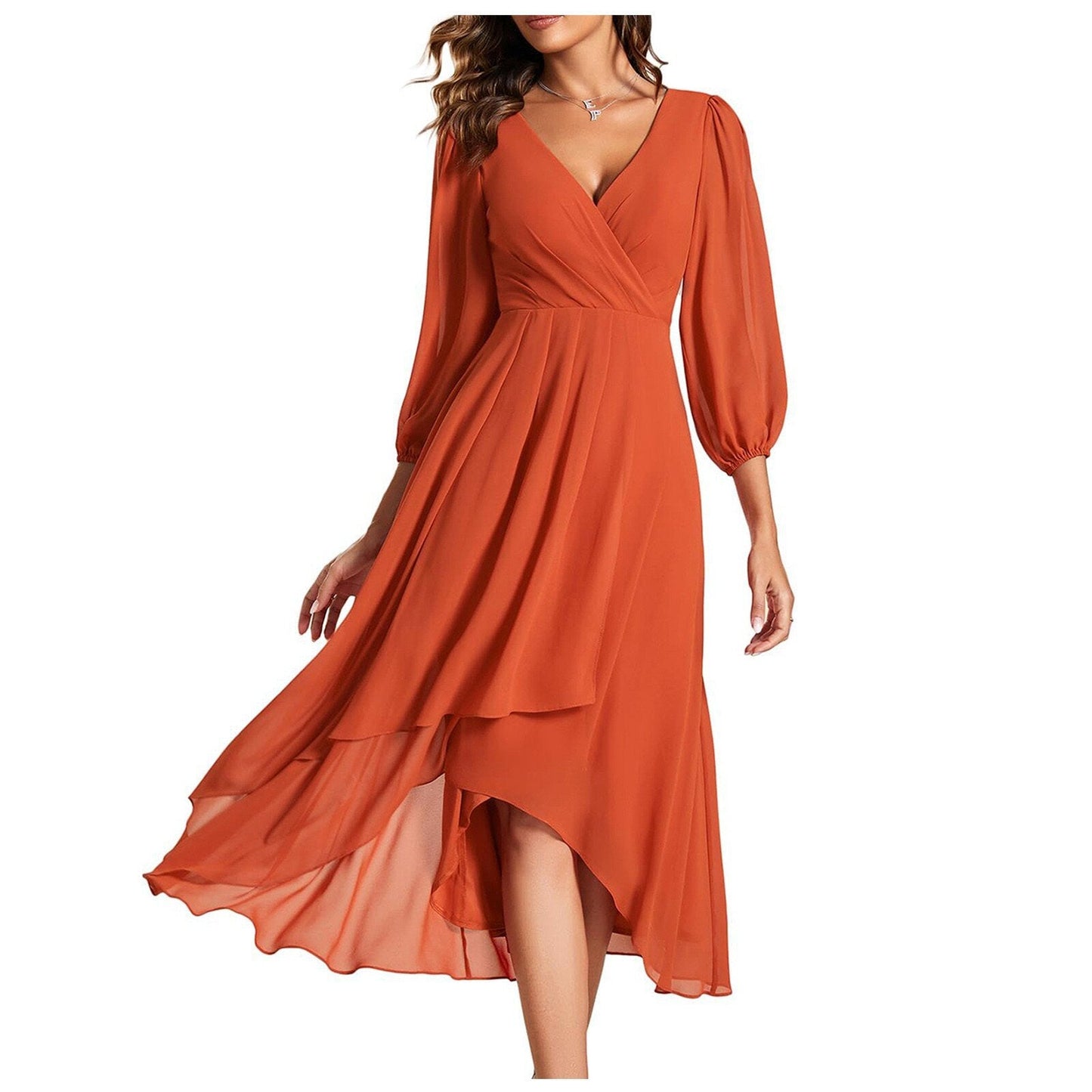 Linda – Vestido Elegante con Escote en V