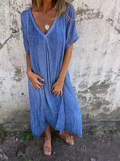 LILIA – VESTIDO MAXI CASUAL Y ELEGANTE DE PRIMAVERA