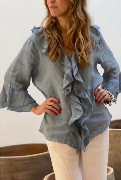 Primula – Blusa Túnica con Volantes