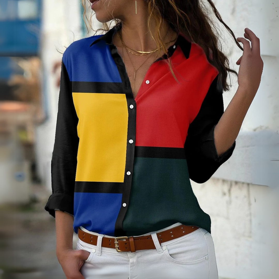 GEERTJE I BLUSA IMPRESA MODERNA