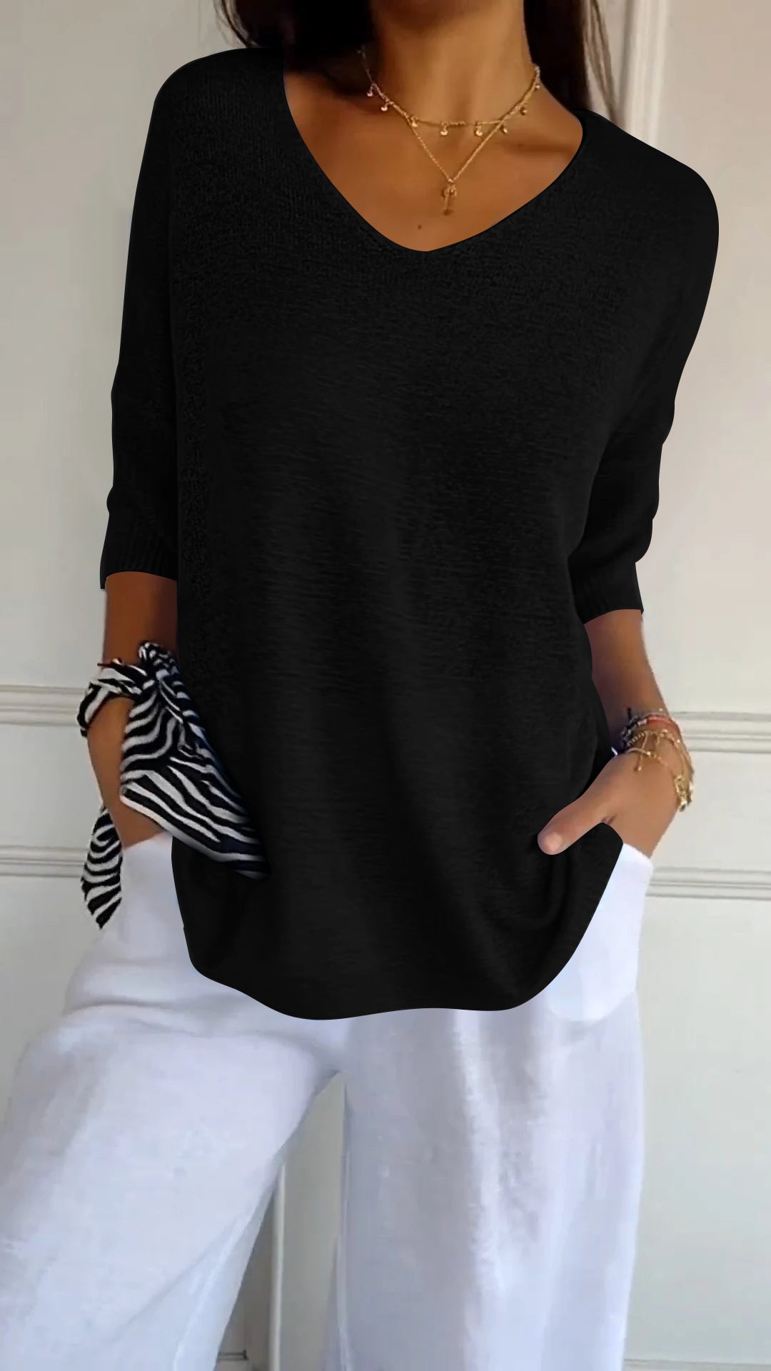 Top Primaveral con Escote en V