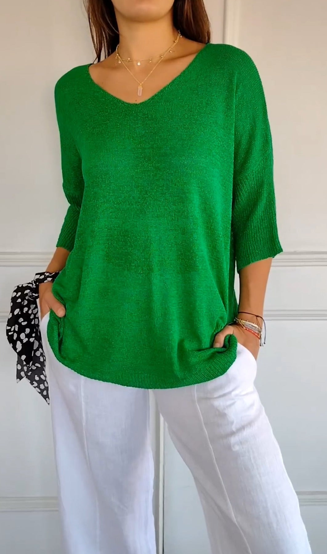 Top Primaveral con Escote en V
