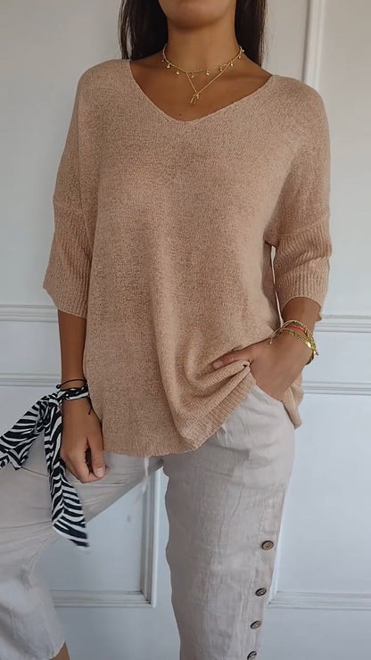 Top Primaveral con Escote en V
