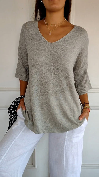 Top Primaveral con Escote en V