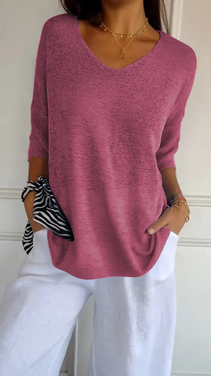 Top Primaveral con Escote en V