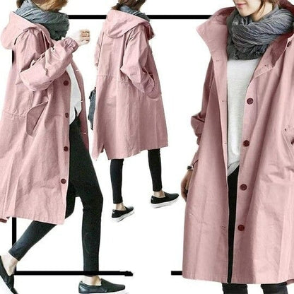 Mandy - Abrigo Trench Impermeable con Estilo