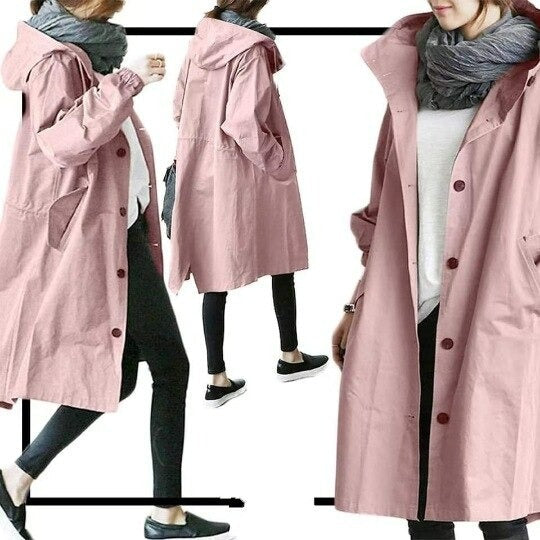 Mandy - Abrigo Trench Impermeable con Estilo
